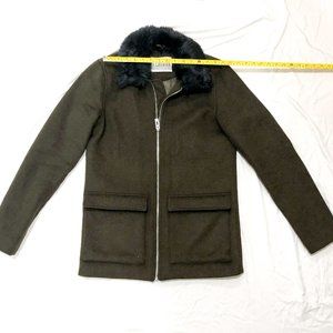 Han Kjobenhavn wool air jacket in green